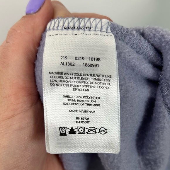 Columbia Fleece Quarter Button Up Lilac Purple Pullover Sweater Women Size XL - Picture 7 of 11